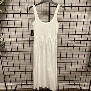 White Tank Dress B292